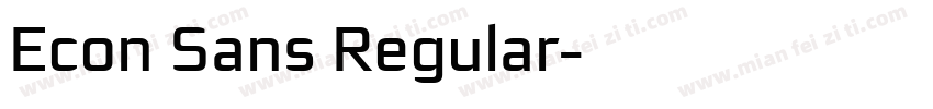 Econ Sans Regular字体转换